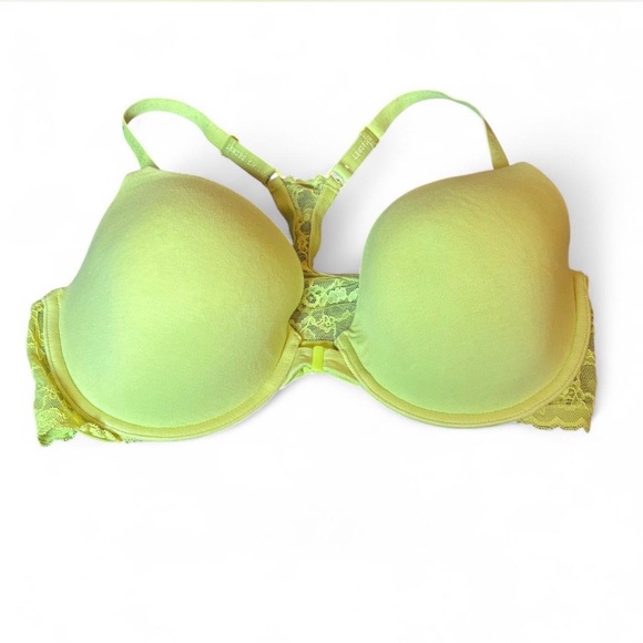 Victoria's Secret 38D Lined Perfect Coverage Front-Close Lace Racerback Bra - Picture 1 of 4